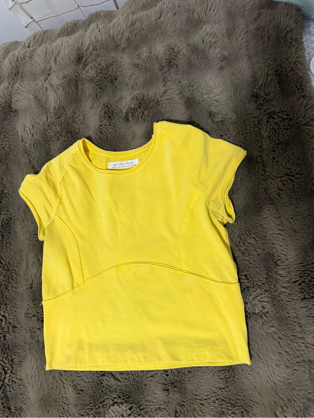 Free People Girls' Sunny Yellow Short Sleeve Tee